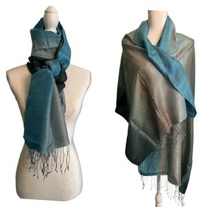 100% Silk Variegated Scarf